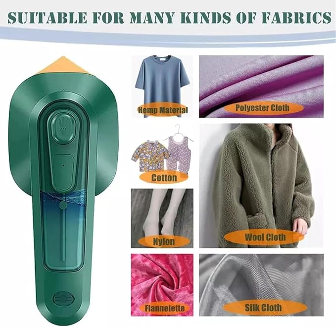 Portable Mini Steamer & Iron: 2-in-1 Portable Travel Friendly